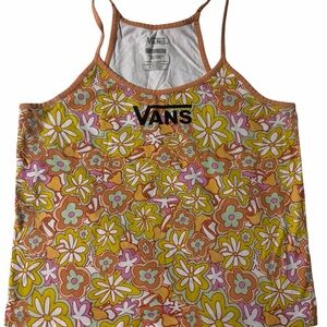 Vans Women's Floral Camisole - Orange and Yellow